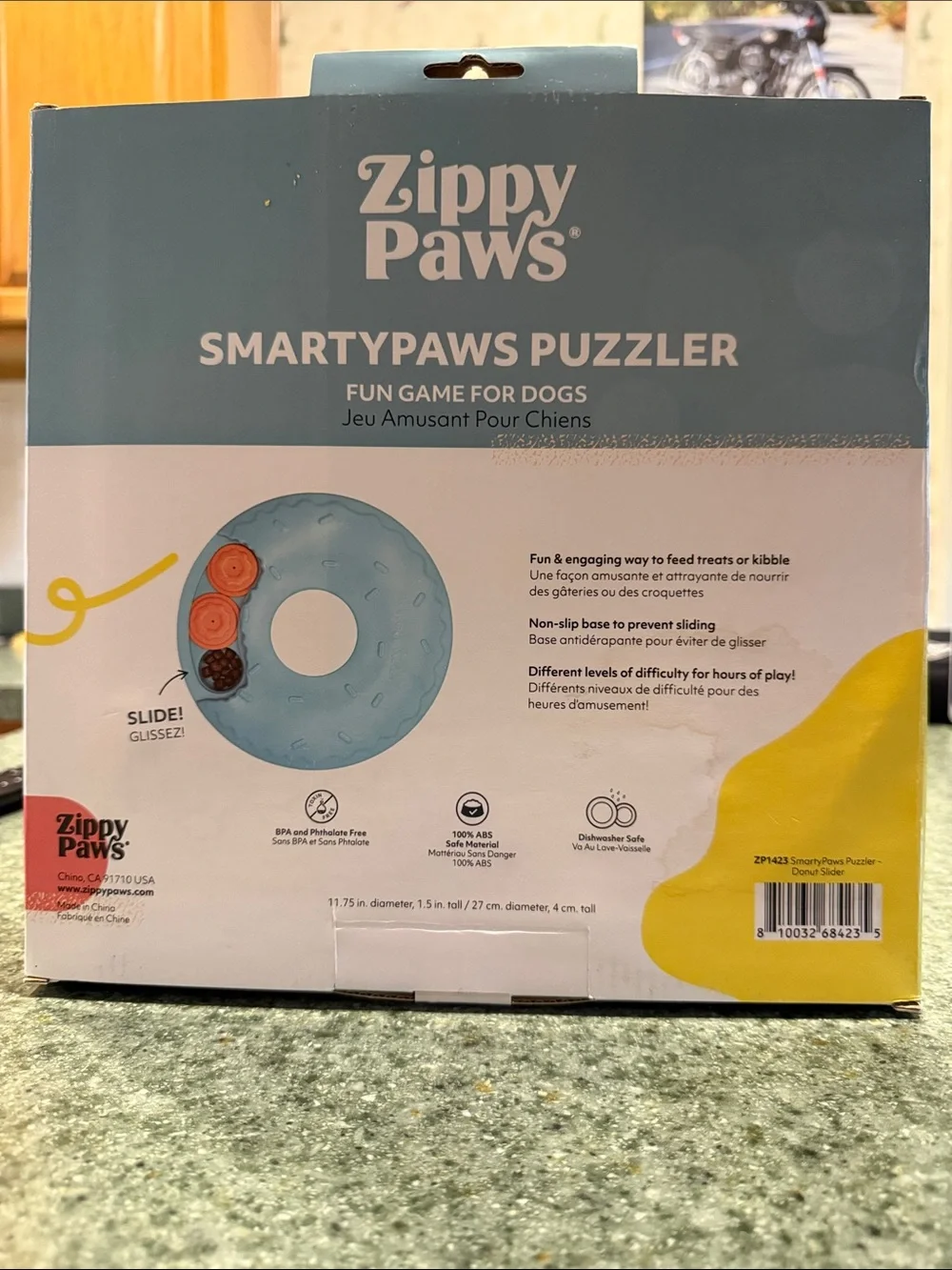 ZippyPaws Smartypaws Interactive Puzzler Dog Toy - Teal and Orange